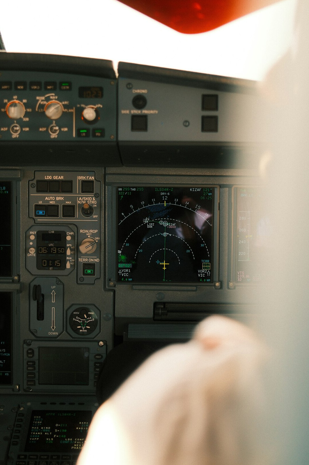 pilot in cockpit seeing ufo