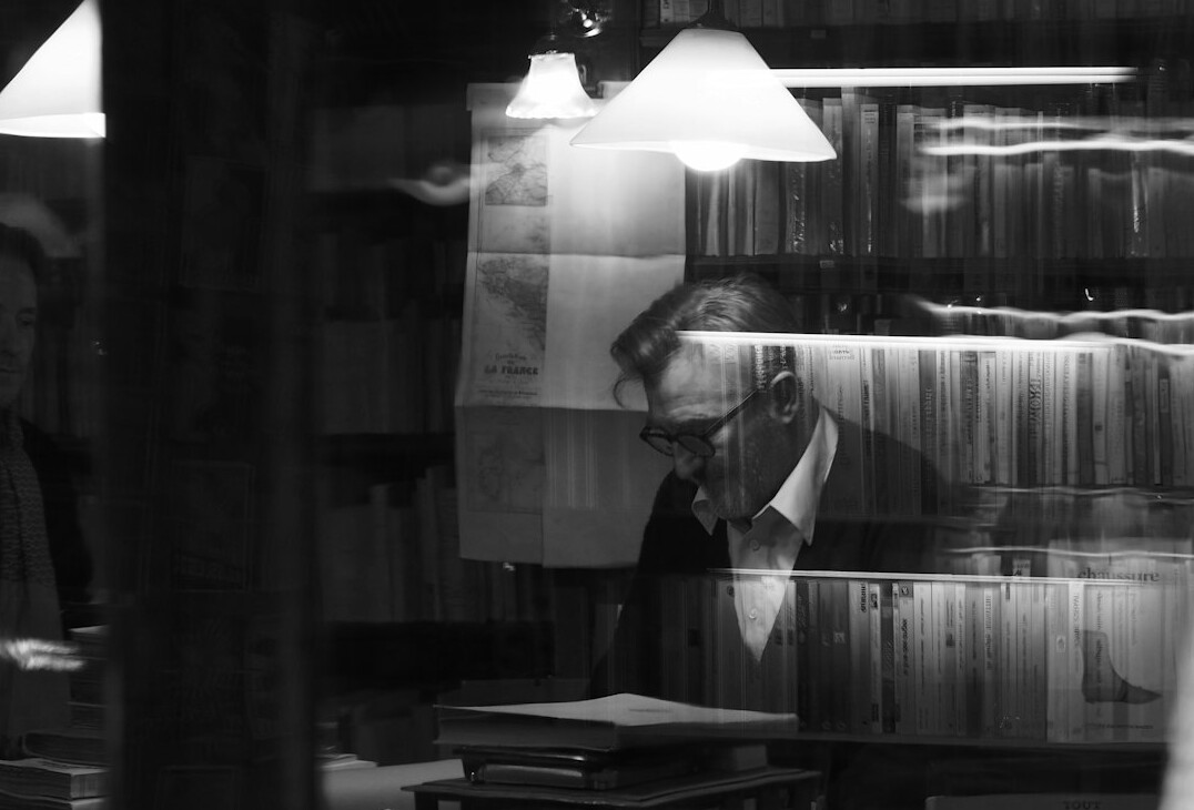 detective examining old case files