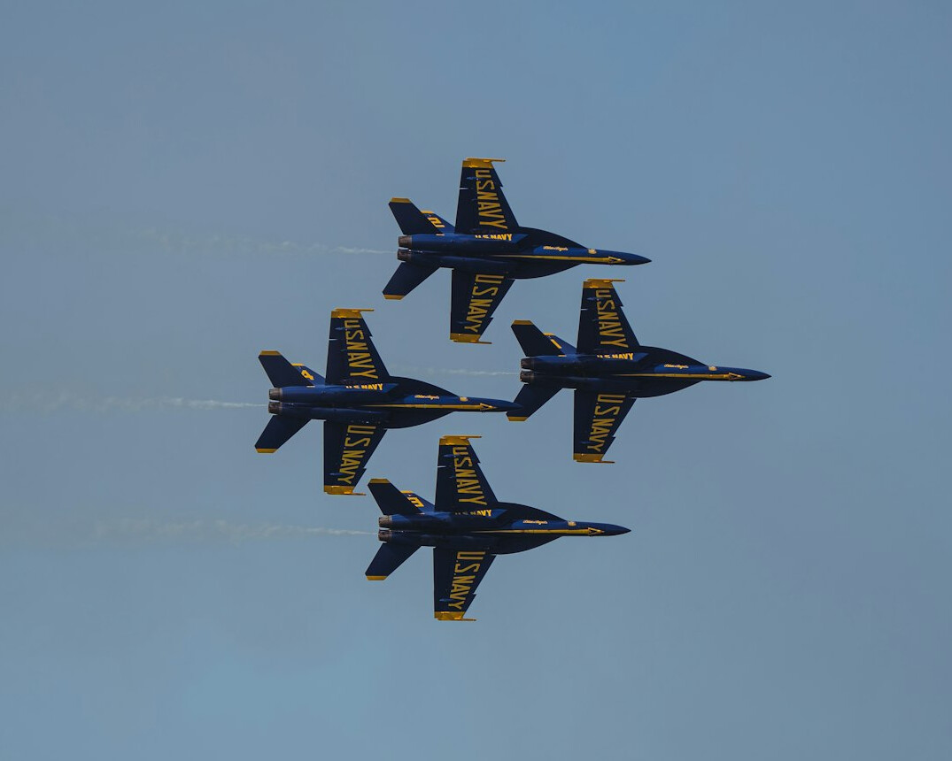 navy planes in formation